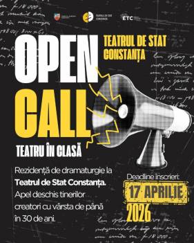 OPEN CALL: Playwriting Residency for Young Creators at the Constanța State Theatre