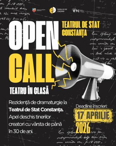 OPEN CALL: Playwriting Residency for Young Creators at the Constanța State Theatre